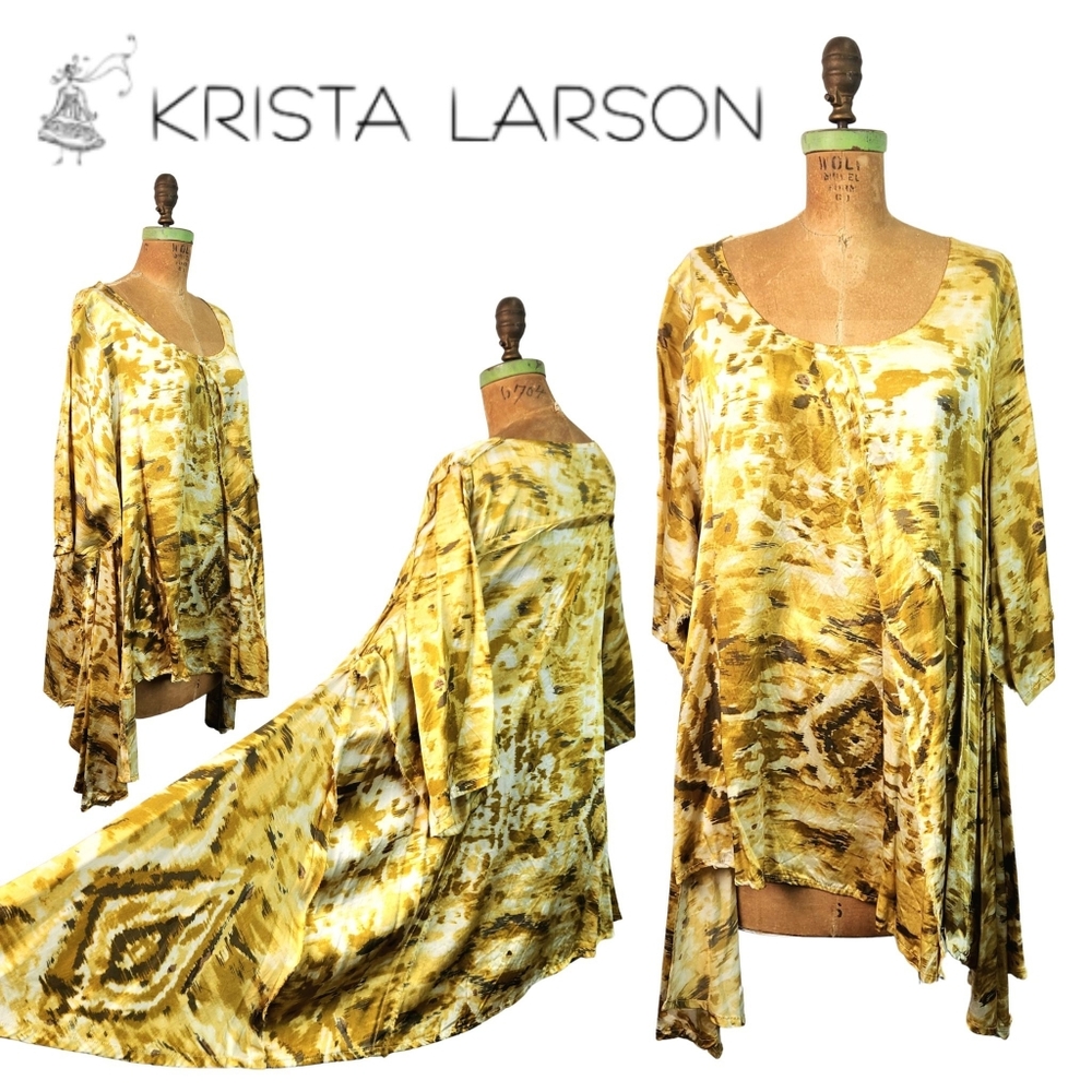 Krista Larson|Silk Tunic Flowing Statement Piece